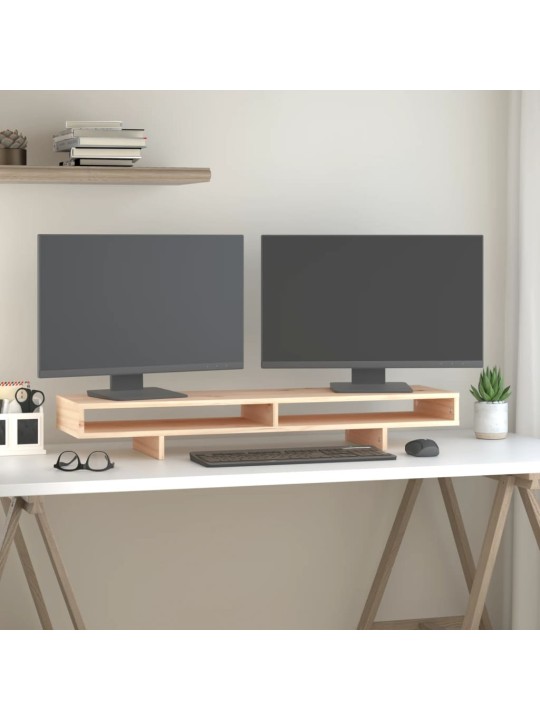 Stojan na monitor 100x27x14 cm masivní borové dřevo
