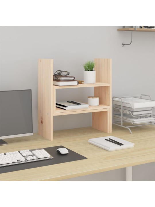 Stojan na monitor (39–72) x 17 x 43 cm masivní borové dřevo