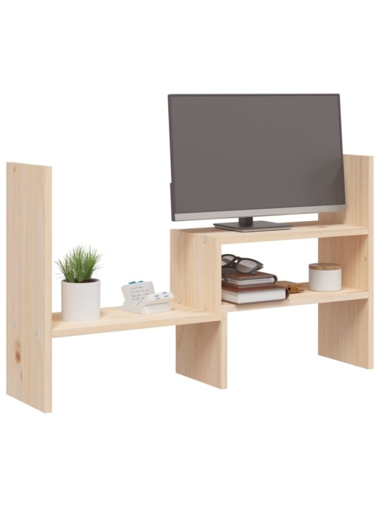 Stojan na monitor (39–72) x 17 x 43 cm masivní borové dřevo