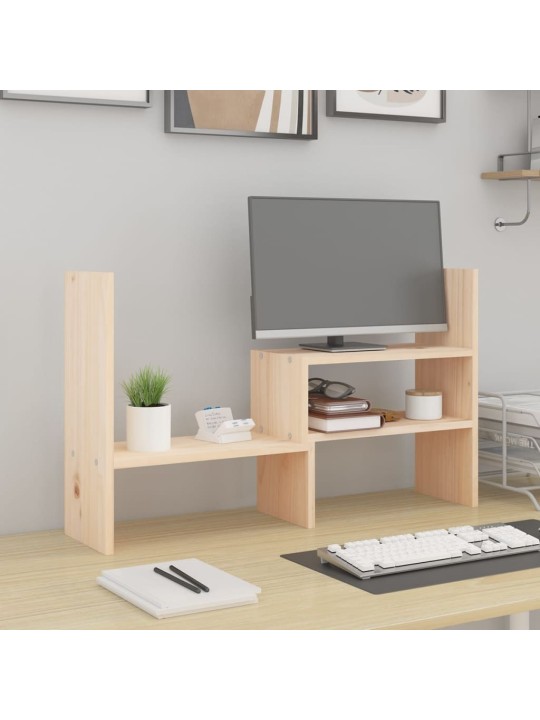 Stojan na monitor (39–72) x 17 x 43 cm masivní borové dřevo