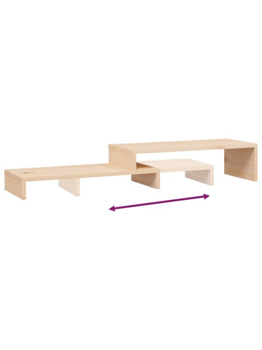 Stojan na monitor (52–101) x 22 x 14 cm masivní borovice