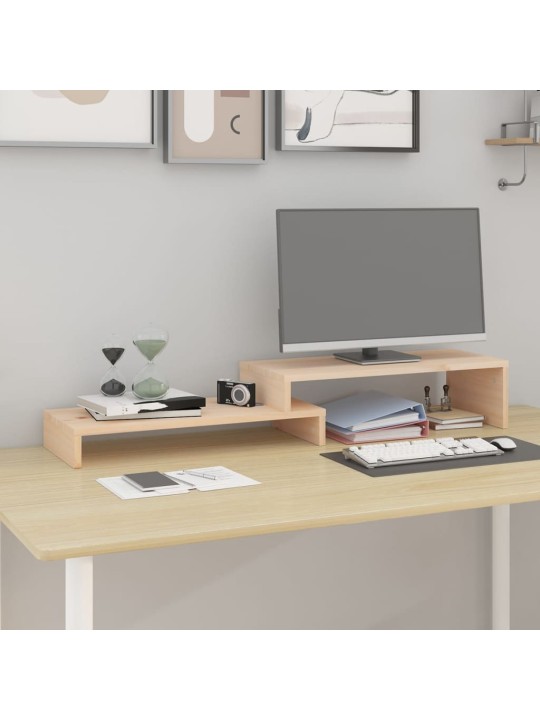 Stojan na monitor (52–101) x 22 x 14 cm masivní borovice