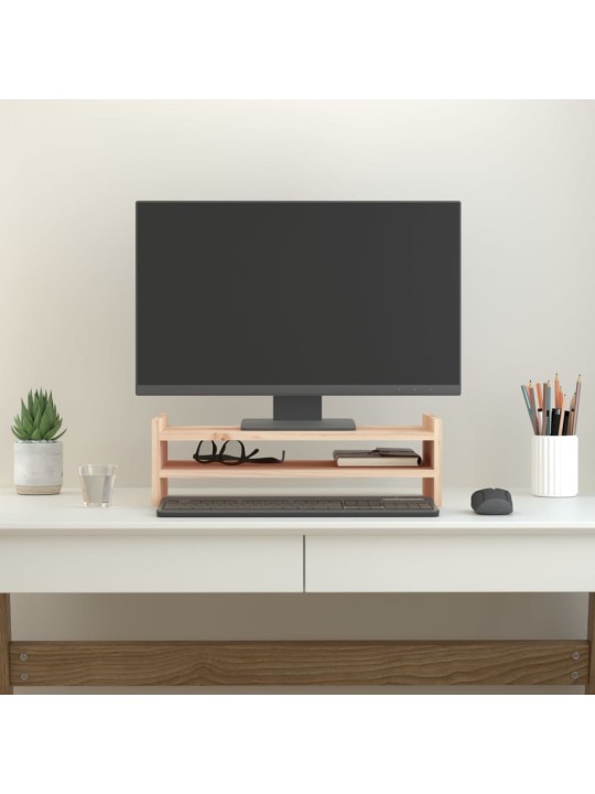 Stojan na monitor 50 x 27 x 15 cm masivní borové dřevo