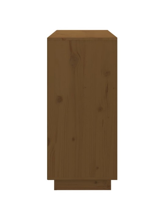 Příborník medově hnědý 111x34x75 cm masivní borové dřevo
