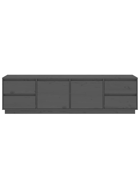 TV skříňka šedá 176x37x47,5 cm masivní borové dřevo