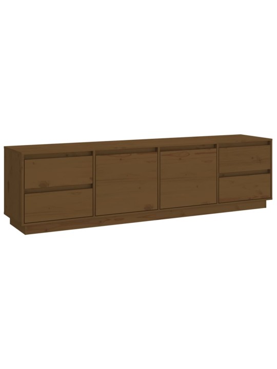 TV skříňka medově hnědá 176x37x47,5 cm masivní borové dřevo
