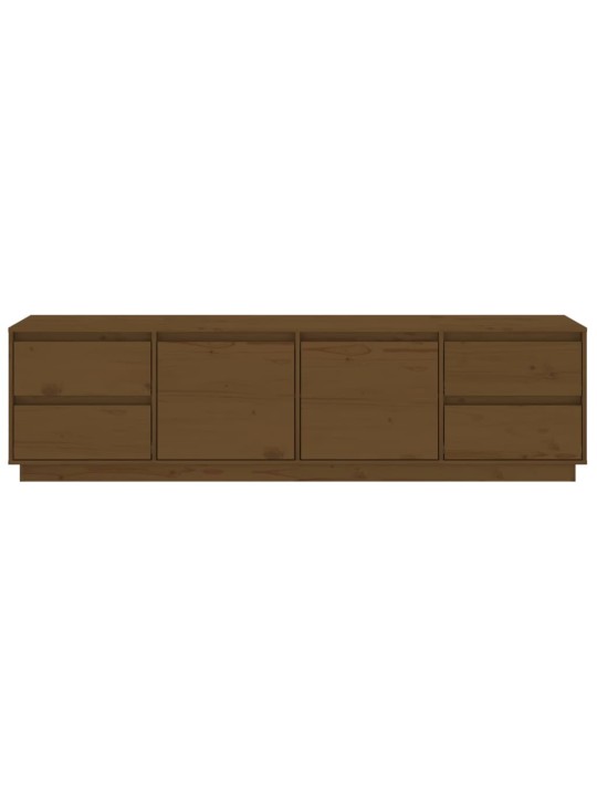 TV skříňka medově hnědá 176x37x47,5 cm masivní borové dřevo