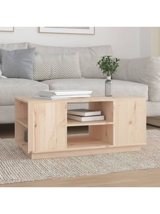 Konferenční stolek 90 x 49 x 40,5 cm masivní borové dřevo