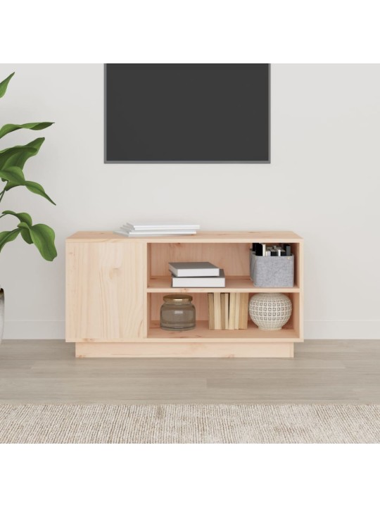 TV skříňka 80 x 35 x 40,5 cm masivní borové dřevo