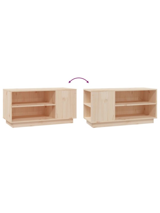 TV skříňka 80 x 35 x 40,5 cm masivní borové dřevo