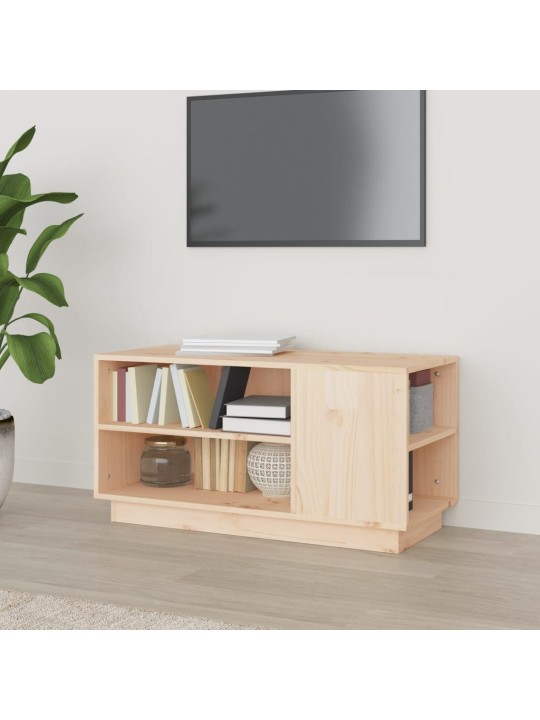 TV skříňka 80 x 35 x 40,5 cm masivní borové dřevo