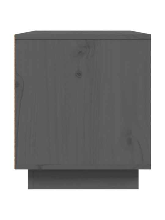 TV skříňka šedá 80 x 35 x 40,5 cm masivní borové dřevo