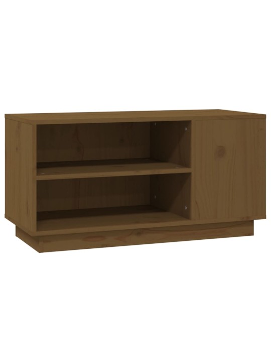 TV skříňka medově hnědá 80x35x40,5 cm masivní borové dřevo