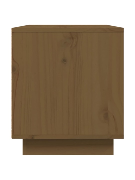 TV skříňka medově hnědá 80x35x40,5 cm masivní borové dřevo