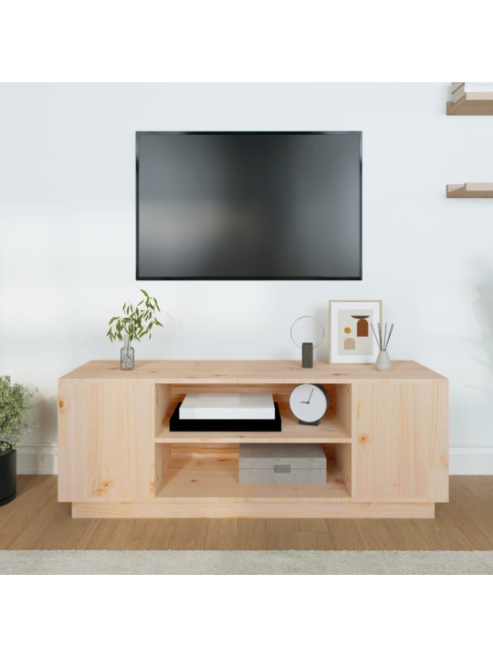 TV skříňka 110x35x40,5 cm masivní borové dřevo