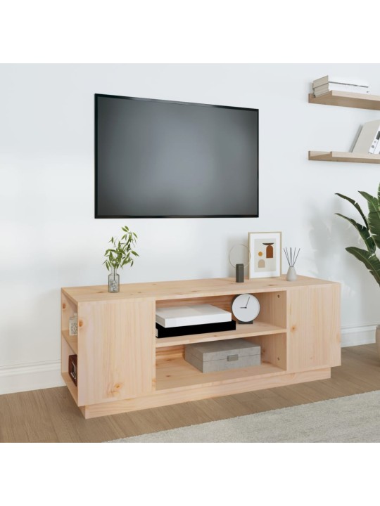 TV skříňka 110x35x40,5 cm masivní borové dřevo