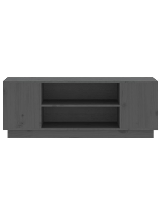 TV skříňka šedá 110x35x40,5 cm masivní borové dřevo