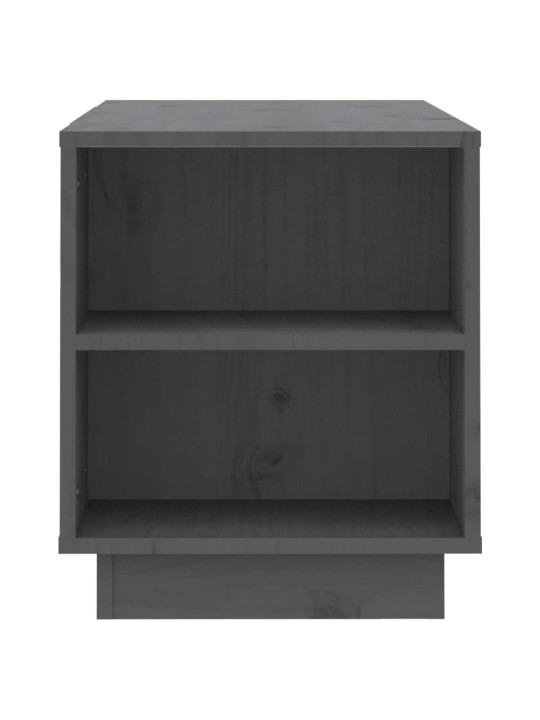 TV skříňka šedá 110x35x40,5 cm masivní borové dřevo