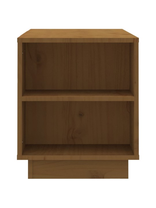 TV skříňka medově hnědá 110x35x40,5 cm masivní borové dřevo