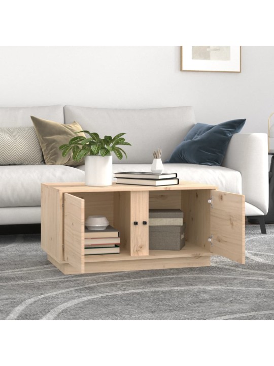 Konferenční stolek 80 x 50 x 40 cm masivní borové dřevo