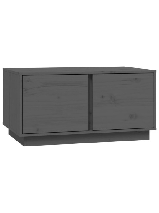 Konferenční stolek šedý 80 x 50 x 40 cm masivní borové dřevo