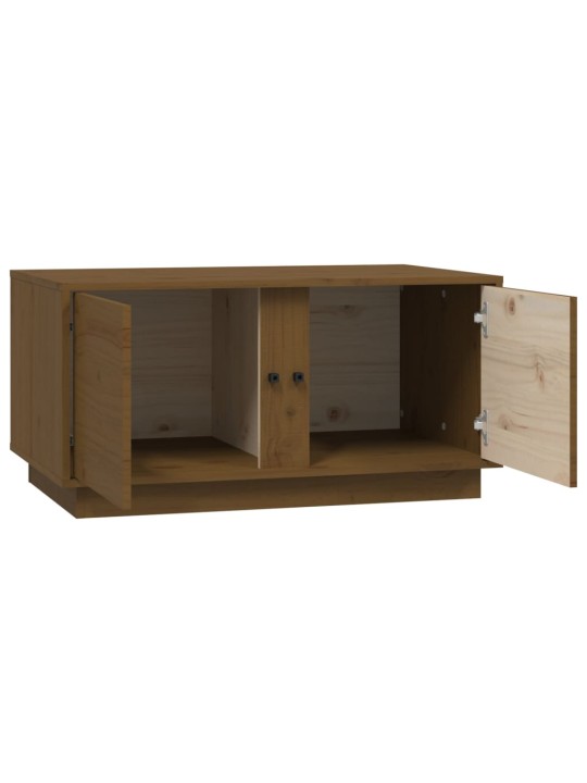 Konferenční stolek medově hnědý 80x50x40 cm masivní borovice