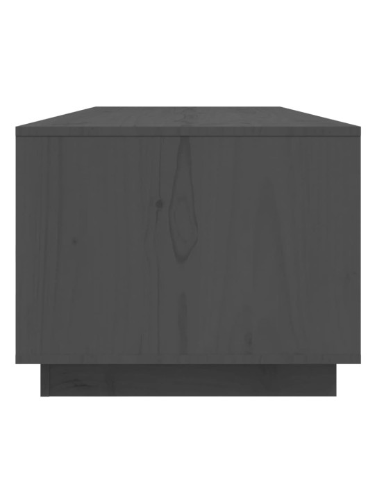 Konferenční stolek šedý 110x50x40 cm masivní borové dřevo