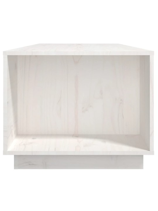 Konferenční stolek bílý 110x50x40 cm masivní borové dřevo