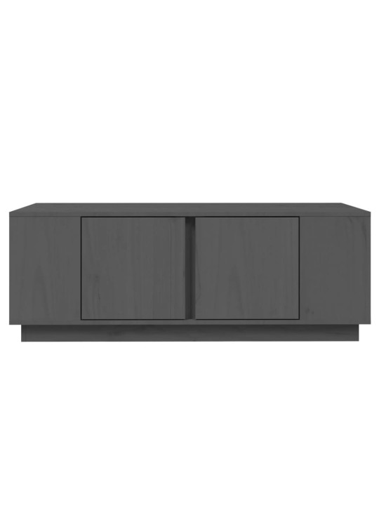 Konferenční stolek šedý 110x50x40 cm masivní borové dřevo