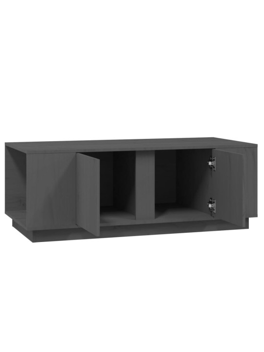 Konferenční stolek šedý 110x50x40 cm masivní borové dřevo