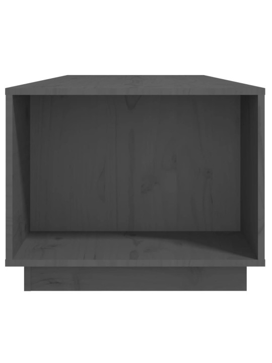 Konferenční stolek šedý 110x50x40 cm masivní borové dřevo
