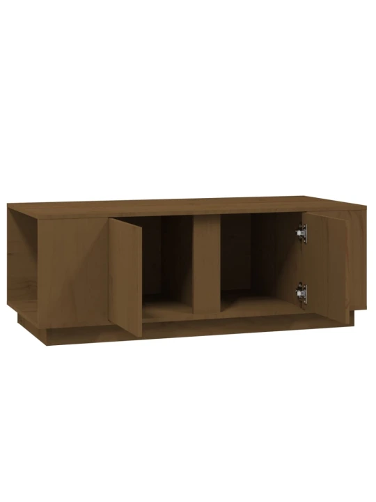 Konferenční stolek medově hnědý 110x50x40 cm masivní borovice