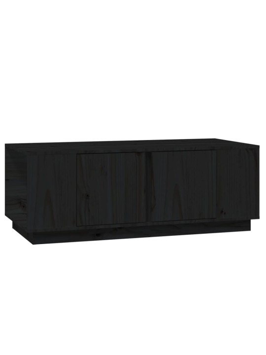 Konferenční stolek černý 110x50x40 cm masivní borové dřevo