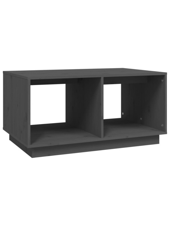 Konferenční stolek šedý 80 x 50 x 40 cm masivní borové dřevo