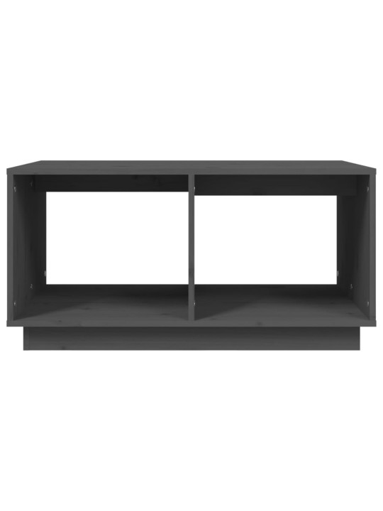 Konferenční stolek šedý 80 x 50 x 40 cm masivní borové dřevo