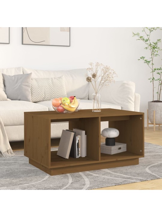 Konferenční stolek medově hnědý 80x50x40 cm masivní borovice