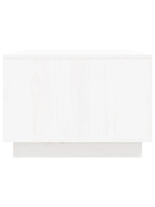 Konferenční stolek bílý 80x50x35 cm masivní borové dřevo