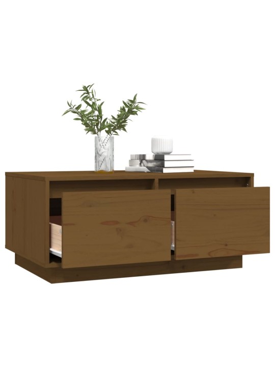 Konferenční stolek medově hnědý 80x50x35 cm masivní borovice