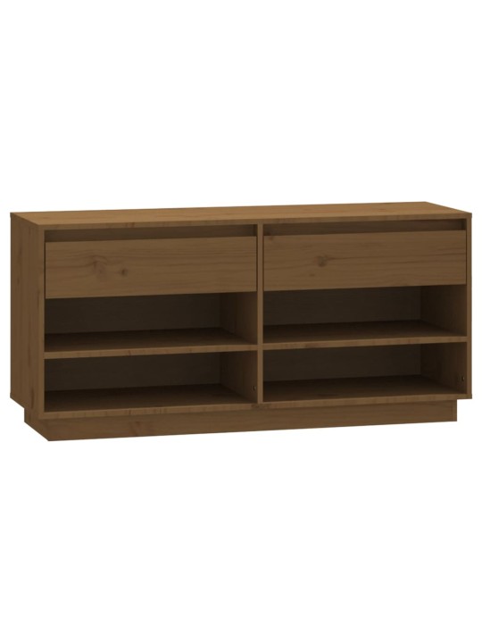 Botník medově hnědý 110x34x52 cm masivní borové dřevo