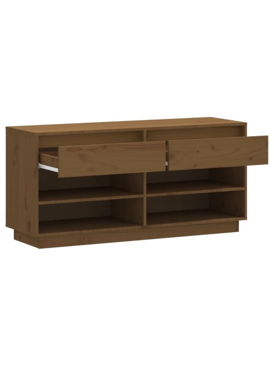 Botník medově hnědý 110x34x52 cm masivní borové dřevo