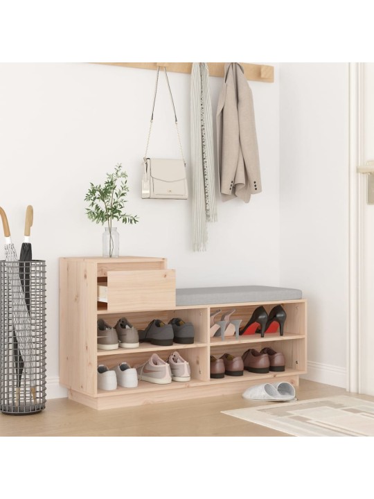 Botník 110 x 34 x 61 cm masivní borové dřevo