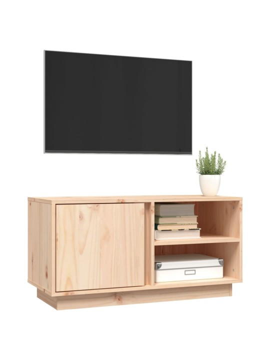 TV skříňka 80 x 35 x 40,5 cm masivní borové dřevo