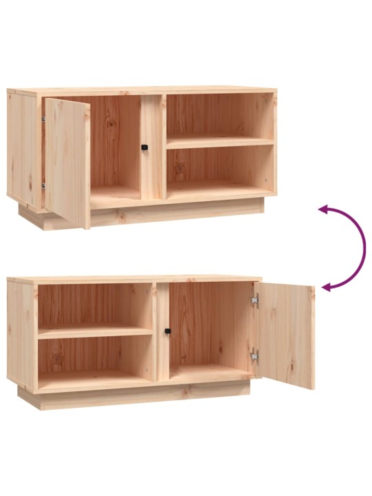 TV skříňka 80 x 35 x 40,5 cm masivní borové dřevo