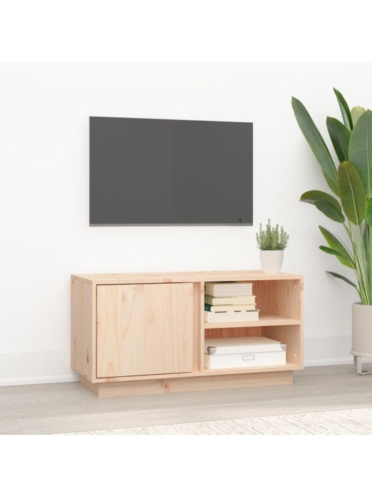 TV skříňka 80 x 35 x 40,5 cm masivní borové dřevo