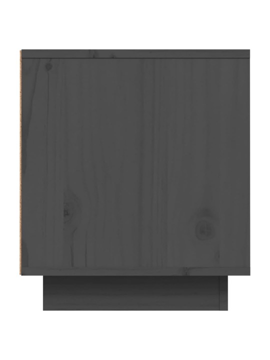TV skříňka šedá 80 x 35 x 40,5 cm masivní borové dřevo