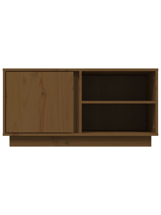 TV skříňka medově hnědá 80x35x40,5 cm masivní borové dřevo