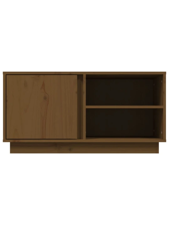TV skříňka medově hnědá 80x35x40,5 cm masivní borové dřevo