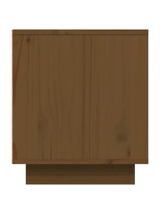 TV skříňka medově hnědá 80x35x40,5 cm masivní borové dřevo