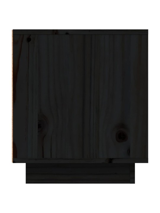 TV skříňka černá 80x35x40,5 cm masivní borové dřevo