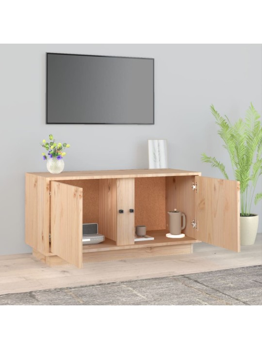 TV skříňka 80 x 35 x 40,5 cm masivní borové dřevo